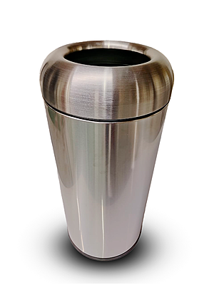 Basurero LCDP Metalico 60L Silver